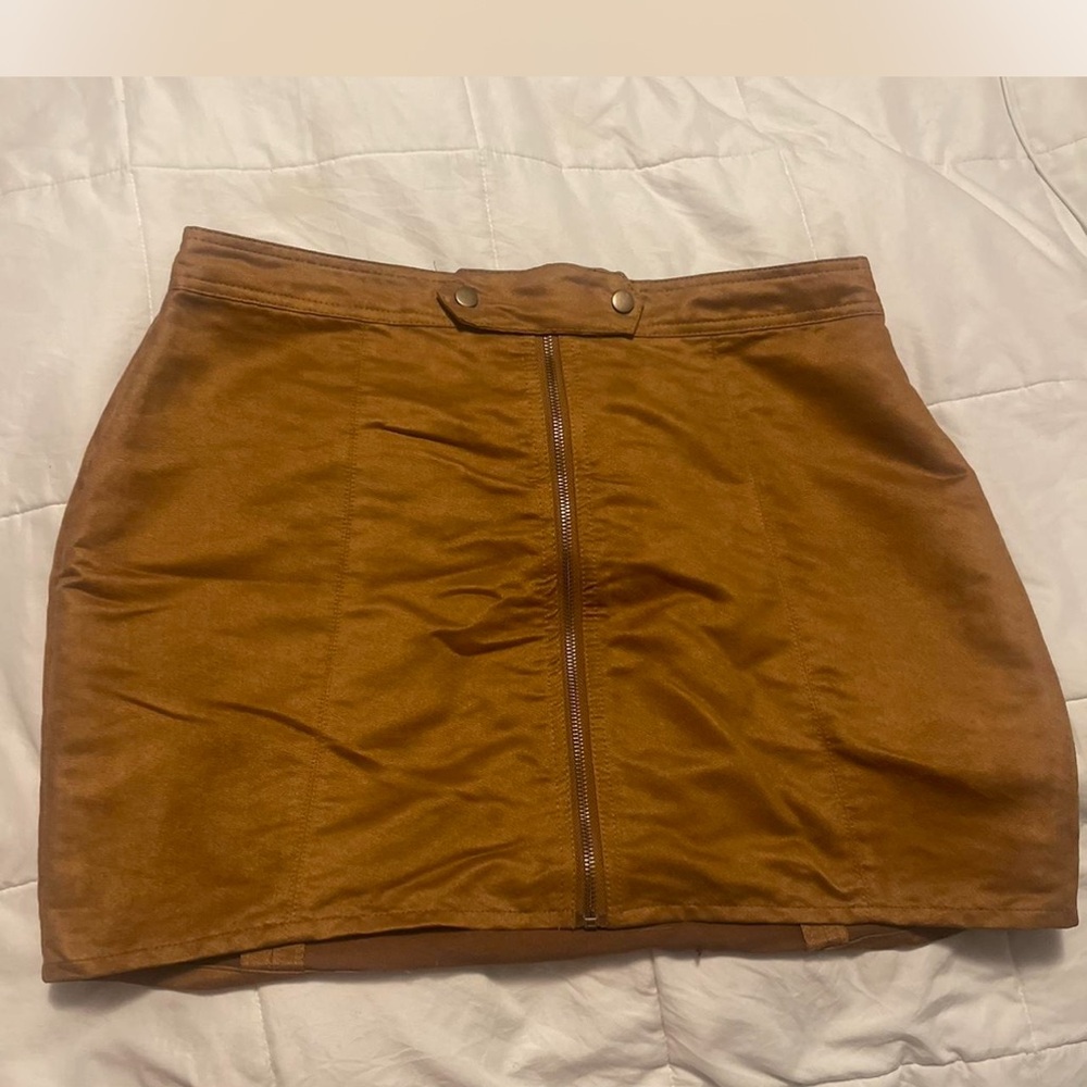 Suede Mini Skirt